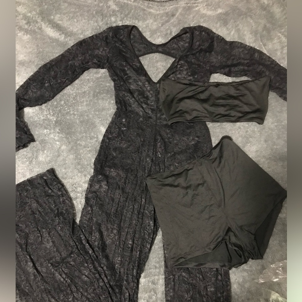 lace jumpsuit.